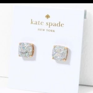 Kate Spade Square Opal Glitter Earrings